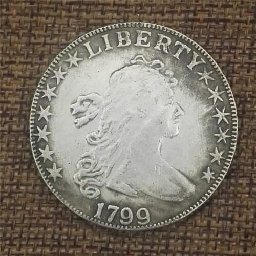 1799 of the United States makes old copper and silver coins, foreign silver coins, antique coins, and the diameter is 38MM