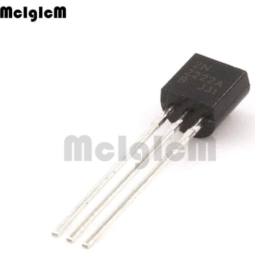 MCIGICM 5000pcs 2N2222A in-line triode transistor NPN switching transistors TO-92 0.6A 30V NPN 2N2222
