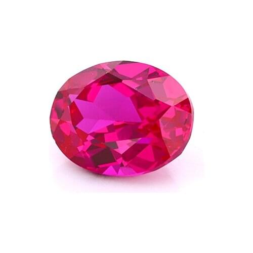 Cheerstar Oval shape Blood red Lab Sapphire for Jewelry Making