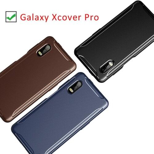 Case for samsung xcover pro bumper cover on galaxy xcoverpro x coverpro protective phone coque bag silicone matte soft tpu shell