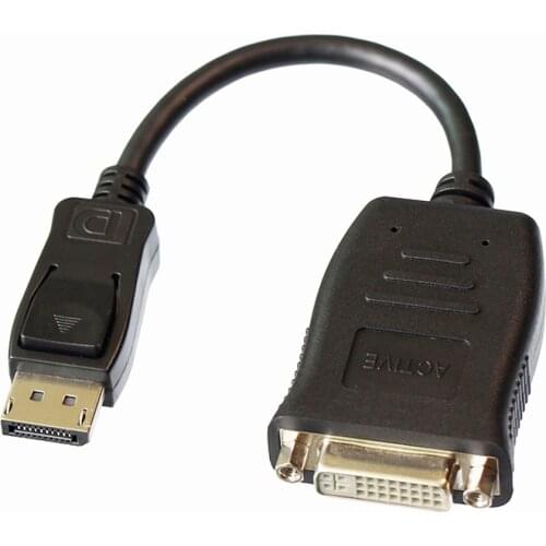 20CM Active DP Male to DVI Female Converter Cable Cord Active DP High Definition Multi Screen Splicing Adaptor