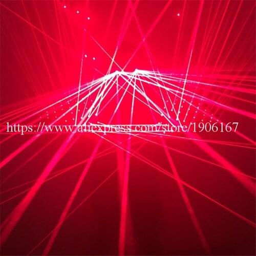Hot Sale Laserman Costumes Shoulder DJ Red Laser Robot Suit Vest Luminous Waistcoat With 92Pcs lasers Laser Glasses For Party