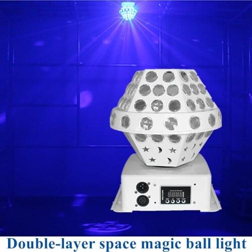 Magic ball light LED double layer colorful lights room rotating light dj disco ball music party party stage lighting