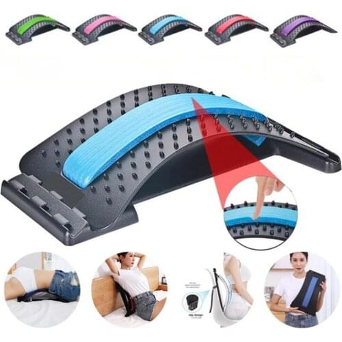 Back Massager Stretcher Massage Tools Massageador Magic Stretch Equipment Fitness Lumbar Support Relaxation Spine Pain Relief