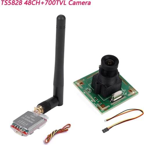 Mini TS5828 5.8G 600mW 48CH Wireless AV TX Transmitter + 700TVL COMS FPV Camera For RC Quadcopter FPV Combo System Kit