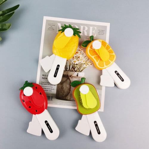 Cute Fruit Cartoon Animal Mini Fan Pocket Handheld Air Cooler Conditioner Room Small Air Appliances Home Outdoor Hand Press Fan