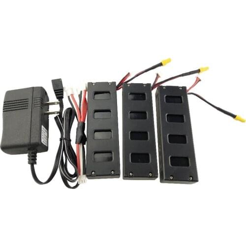 MJX B3 B3H BUGS 3H F17 F100 helicopter 3PCS 7.4V 1800mah battery and the US regulatory charger aircraft accessories