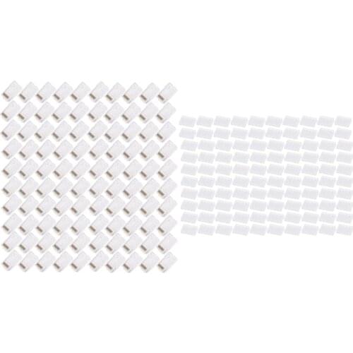 2021 New 100Pcs Transparent RJ45 CAT6 8-Pin Modular Plugs UTP Unshielded Version With Loading Bar