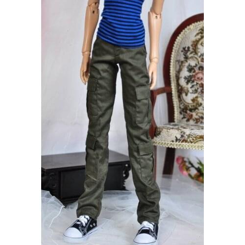 1/4 1/3 scale BJD clothes Army green overalls pants for BJD/SD MSD SD13 SD17 SSDF ID72 HID strong Uncle doll accessories C0109