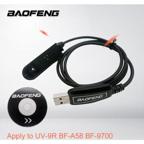 Original USB BAOFENG UV-9R BF-A58 BF-9700 Computer Programming Cable Interface Outdoor Equipment Walkie Talkie