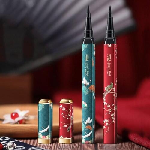 1Pc Chinese Style Black Color Natural Long Lasting Eyeliner Pen Waterproof No Fading Eyeliner Eye Makeup Liquid Eyeliner TSLM2