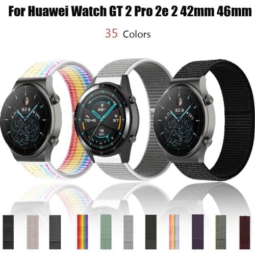 Strap For Huawei Watch GT 2 Pro 2e wristbelt Replacement bracelets For Huawei watch 3/3pro Nylon loop 20mm 22mm Watchband