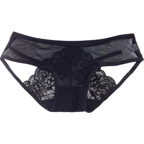 Sex appeal underwear sexy hollow mesh embroidery embroidery womens buttock 6637