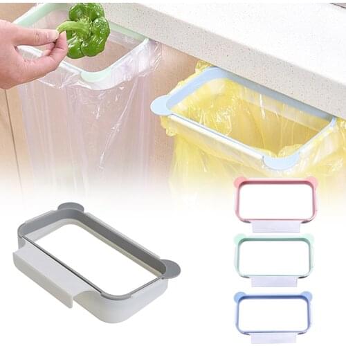 Foldable Kitchen Trash Can Trash Bin Hanging Trash Garbage Bag Waste Bin Kitchen Storage Holders Trash Racks closet organizer