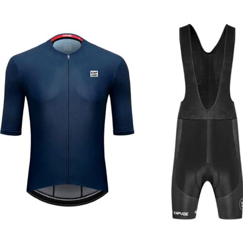Kapvoe Cycling Jersey Mens Cycling Sets Short Sleeves Bicycle Clothing Bike Wear Anti-sweat Cycling Shirts MTB Cycling Jumper