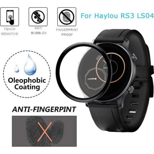 For Xiaomi Youpin Haylou RS3 LS04 SmartWatch Screen Protector 3D Full Edge Protective Film for Haylou Solar LS05 Cover Not Glass
