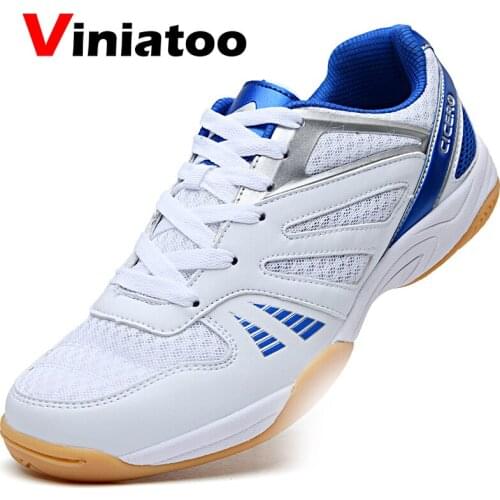 New Women Breathable Badminton Shoes White Green Training Table Tennis Shoes Light Tennis Sneakers Ladies Badminton Sneakers