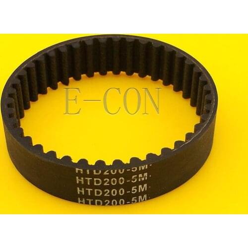 1pcs/5pcs 200-5M HTD Timing Belt 40 Teeth Cogged Rubber Geared Closed Loop 10mm/15mm/20mm Wide