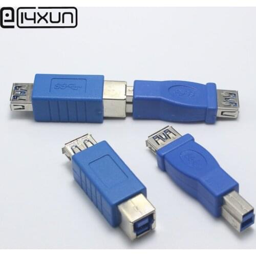 1pcs USB 3.0 Type B Female Socket to Printer Type A / B Male Plug DC Power Plug Jack High Speed Connector Adapter for PC