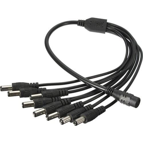 12V 5A 8CH Power Supply CCTV Camera Power Box 8 Port DC+Pigtail COAT DC 12V Power Adapter