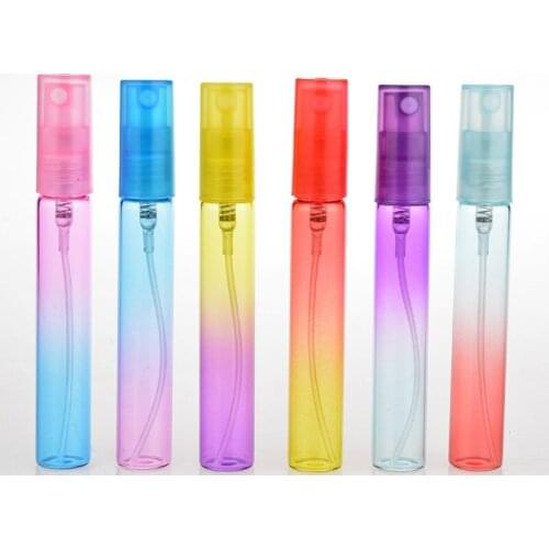 150 x 8ml Plastic Atomizer Gradient Color Glass Perfume Bottle Wholesale
