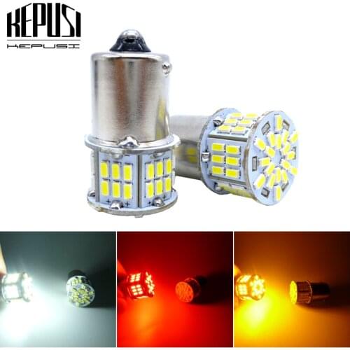 2x P21W BA15S LED Bulb 1156 led DRL S25 LED Brake Lights Reverse Lamp red Car Tail Bulb Yellow Turn signal light White 12V 24V