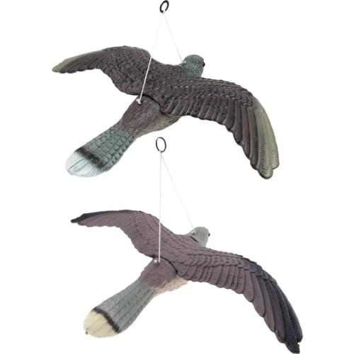 2PCS HAWK PEST DETERRENT HANGING BIRD CONTROL SCARER DECOY TREES GARDEN