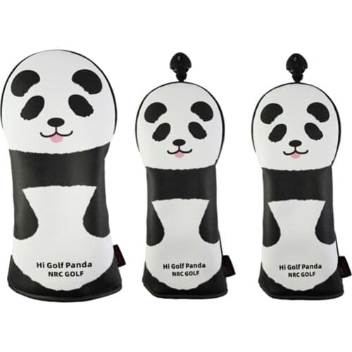 3pcs/set Golf Club Head Cover Wood Driver Headcover Guard with Number Tag