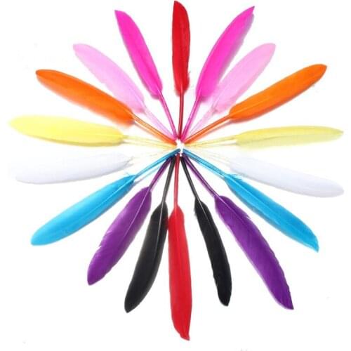 50pcs Duck Feathers 10-15CM DIY feathers for jewelry making Earrings Home Wedding decoration plumas crafts material accessories