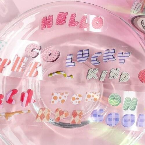 8PCS/LOT notes on oxygen series simple and fresh decorative tape PET tape