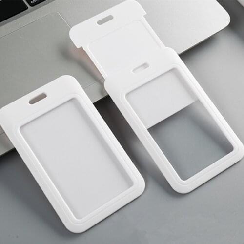 White Work Card Holder Cover for Hospital Staff Employees Medical Workers Doctors Nurses ID Name Tag Office Badge Card Holder