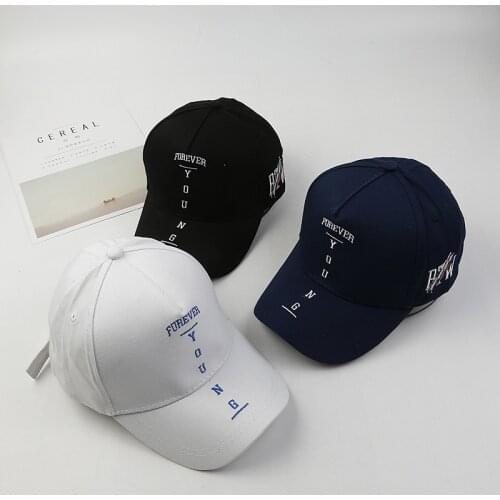 2019 Embroidery Letter Outdoors Baseball Hats Mens Womens Forever Young Baseball Cap Adjustable Outdoor Unisex Sport Hats