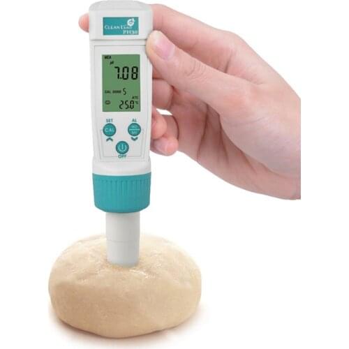Digital Dough pH Meter pen type acidometer tester temperature dual display -2.00~16.00pH Accuracy: +-0.01pH high quality