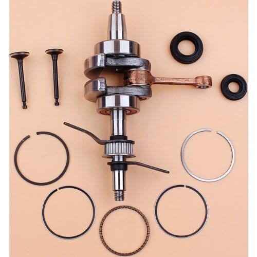 Crankshaft 39mm Piston Rings Oil Seal Intake Valve Set For Honda GX35 GX 35 4-Stroke Engine Motor Trimmer Brushcutter Lawnmowers