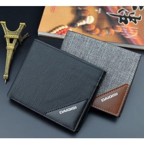 New Wallet Men Short Male Wallets Fashion Multi Card Holder Zipper Business Portomonee Walet For Boy Thin Vallet Money Bag 2021