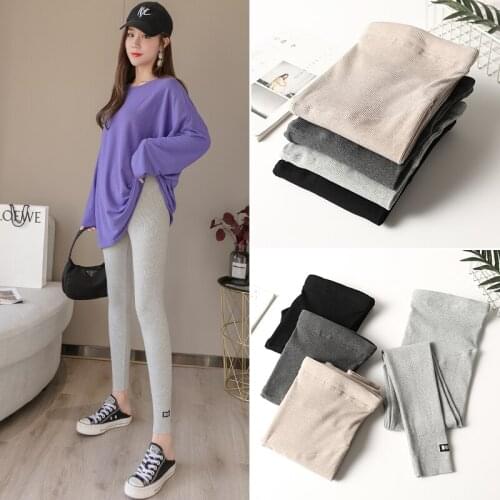 Pregnant Leggings 2020 Autumn New Fashion Maternity Stretch Leggings Vertical Stripes Thin Belly Lift Pants for Pregnancy Women