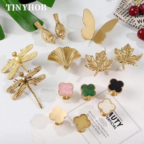 Various shape/ Solid Brass Furniture Handles Door Knobs and Handles for Cabinet Kitchen Cupboard Drawer Pulls Home Decor