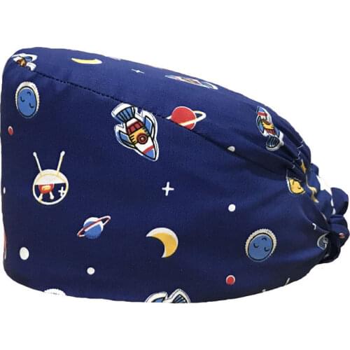 Cute Animals Embroidery Nurse Hats for Women Gorros Quirurgic Pharmacy Bone Masculino Lab Pet Doctor Surgicals Caps for Women