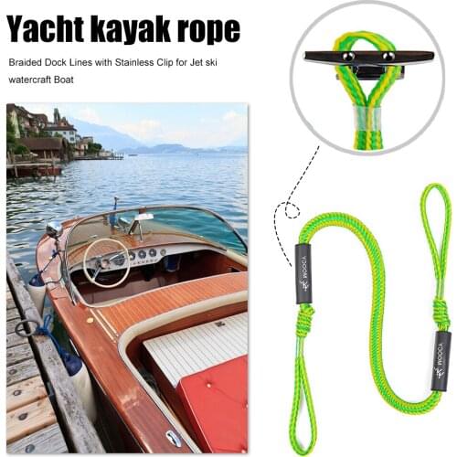 Marine Mooring Rope Boat Bungee Dock Line Surfboard Buoy Anchor Rope Bungee Cord Dockline Boats Kayak Water Accessories