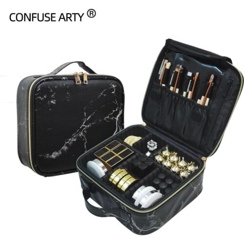 2021 New Cosmetic Bag Large Capacity Travel Adjustable Space Makeup Beauty Case