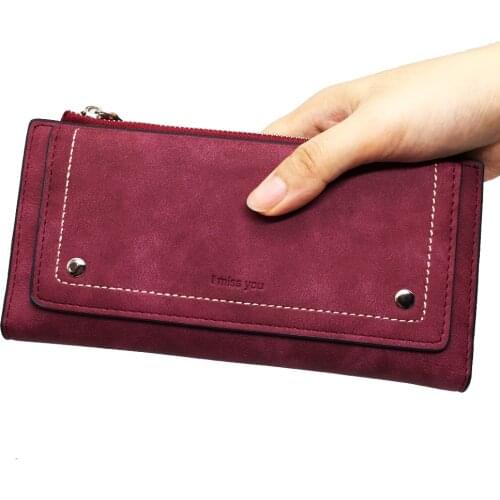 New Fashion Women Wallet 2020 PU Leather Long Female Wallet High Quality Solid Colors Coin Purse Phone Pocket Carteira Feminina