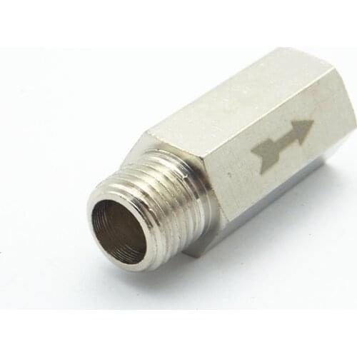 1/4" BSP Male x 1/4" BSP Female Thread Brass Check Valve One Way Non-return Valve For Water Oil Gas