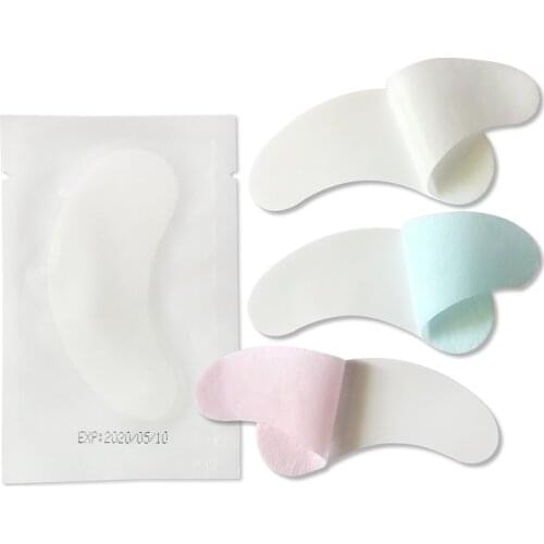 50pairs/pack New Paper Patches Eyelash Under Eye Pads Lash Eyelash Extension Paper Patches Eye Tips Sticker Wraps Make Up Tools