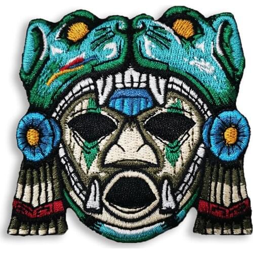 Primitive Tribeswoman Totem Embroidered Patches Sew Iron On Badges for Clothing Dress Jeans Hat T Shirt Bag DIY Appliques Craft