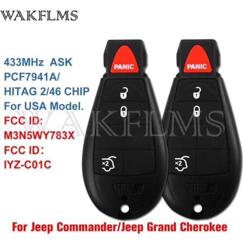 M3N5WY783X For JEEP Commander Grand Cherokee 2008 2009 2010 2011 2012 2013 Fobik Remote Key IYZ-C01C Without Keyless