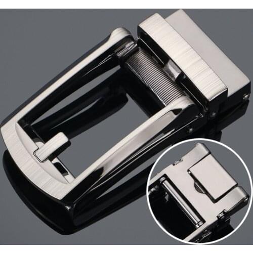 New Genuine Mens Belt Head Belt Buckle Leisure Belt Head Business Accessories Automatic Belt Buckle Width 3.1CM Men Belt