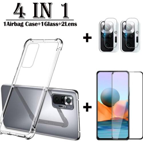 Silicone Transparent Phone Case For Xiaomi Redmi Note 10 Pro Max Note 8 2021 Shockproof Case Cover For Redmi Note10 Pro Note8