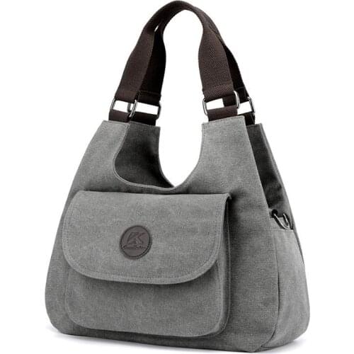Womens New Solid Color Hand bags Messenger Bags Handbags Women Canvas Shoulder Bags Female Top-handle Bags Casual Clutch Purses
