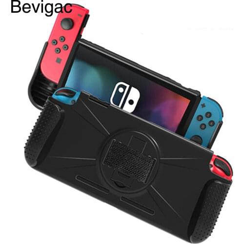 Bevigac Hard Protective Case Anti-scratch Cover Shell Built-in Kickstand Game Card Slot for Nintendo Nintend Switch Console Game