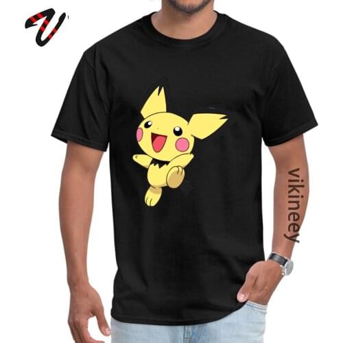 High Quality Men T-shirts Crewneck Johnny Hallyday Sleeve Ghana Pichu Tops T Shirt Simple Style Tee-Shirt Drop Shipping